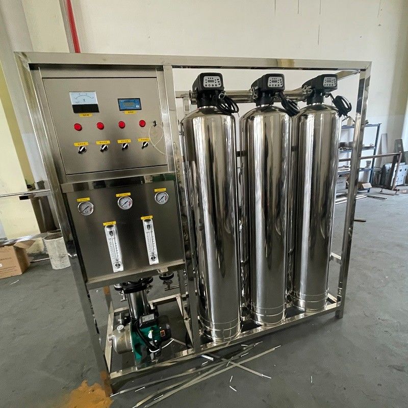 Нержавеющая сталь/ФРП сосуд 500LPH Промышленная RO очистная машина для фильтра воды