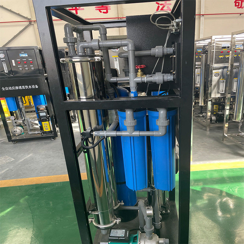 RO 500L/H Система обработки воды обратным осмосом для промышленности минеральной воды при температуре 10-40C