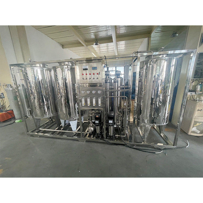 380V/1.5Kw насос основные компоненты 1000LRO система обработки воды обратным осмосом с резервуаром для воды